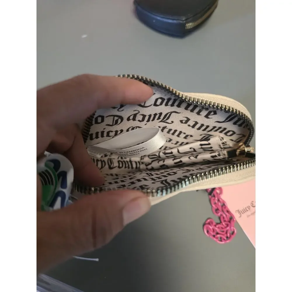 Juicy Couture Sandstone Can't Tame Her Heart Wallet Chain Wristlet NWT